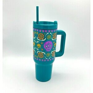 Dia de los‎ Muertos Sugar Skull Tumbler 40 oz